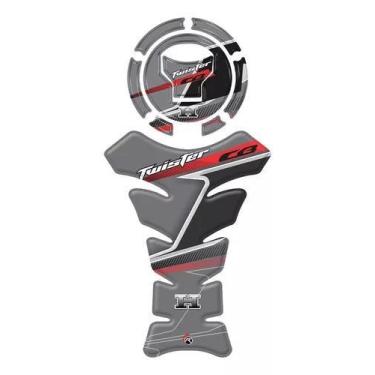 Imagem de Kit Adesivos Tankpad  Bocal Resinado Honda Cb Twister - Resitank