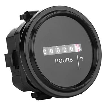 Imagem de Medidor de Hora Mecânico Redondo, Temporizador, Ampulheta, Rastreador de Motor para Carro, Caminhão, Barco