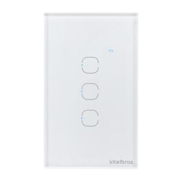 Imagem de Interruptor Smart Wi-Fi Touch 3 Branco Mis 1003 4850057 - Intelbras
