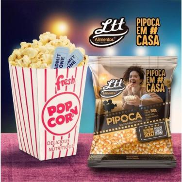 Imagem de Milho de Pipoca Tradicional Ltt Alimentos 500g Pipoca Em Casa - NoBran