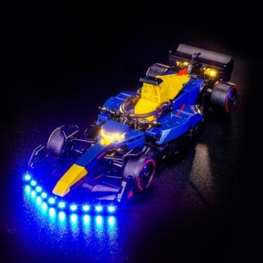 Imagem de Hilighting Kit de luzes LED atualizado compatível com Lego Oracle Red Bull Racing RB20 F1 conjunto de montar carros de corrida, decoração de luzes compatível com Lego 77243 (modelo não incluído)