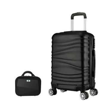 Imagem de Mala de Viagem Grande G 23kg C/ Frasqueira Conjunto As67 Eagle, Preto