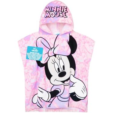 Imagem de Get Trend Disney Minnie Mouse Toalhas para crianças Toalha de banho com capuz Poncho Absorvente Piscina Praia Chuveiro Algodão Toalha de Natação Essenciais de Viagem (Rosa Minnie Mouse, 2-6 anos)