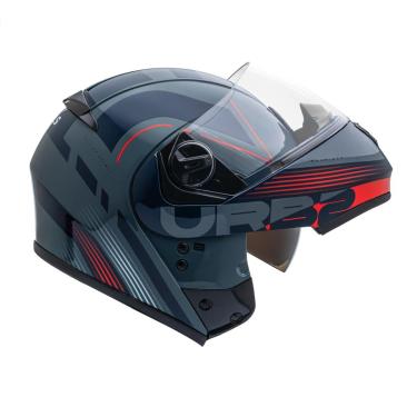 Imagem de Capacete Moto Robocop Peels Urban Club Com Viseira Solar-Unissex