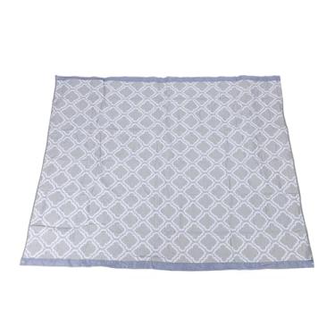 Imagem de Cobertor de piquenique extragrande, 75,2x59,1 pol. Cobertor dobrável para piquenique ao ar livre, cobertor de praia portátil, esteira de piquenique lavável para acampamento (Cinza)
