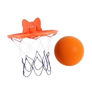 Imagem de YIJU Bola de basquete e aro silencioso Bola de treinamento silencioso interno leve profissional prática de baixo ruído Silent Ball, Laranja