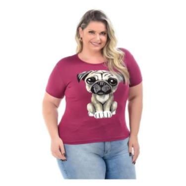 Imagem de Atacado 5 Blusas T-shirt Moda Plus Size Feminina Camiseta - Wild Conce