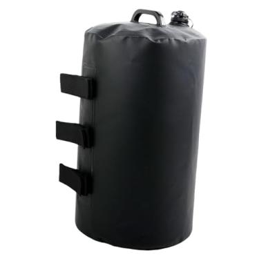 Imagem de simhoa Peso do dossel de PVC fácil de transportar com alça de fácil aderência à prova de vento preto para jardim, caminhadas, pátio, guarda-chuva, pernas de, Carregar 20 Kg de água