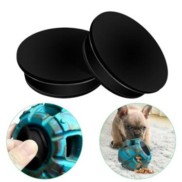 Imagem de Yipetor M Tampa De Silicone Para Brinquedo Petisco Cachorro, Mastigação Moderada, Busca, Pega, Segura Ração, Petiscos, Médio, Pacote Com 2 (M)