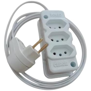 Imagem de RACRAFI, Extensao 2,4 Metros Br 3 Tomada 10A Fio 1,5 627B-FL3TC RACRAFI