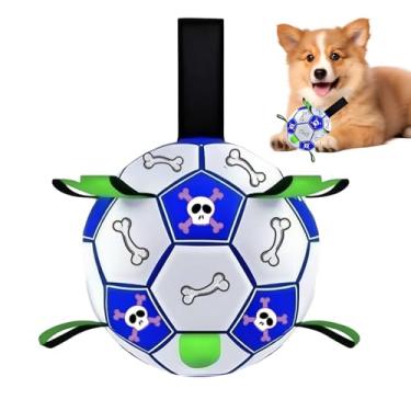 Imagem de Rrlihjgu Bola De Futebol Para Cão - Brinquedo De Treino Para Cachorros Bola De Rebanho,Companheiro De De Guerra Para Animais De Pequeno A Grande Porte,Para Diversão Em Jardim Praia E Relvado