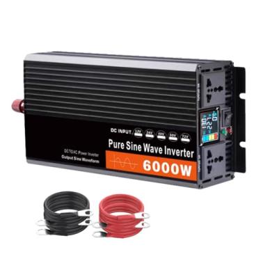 Imagem de Inversor de energia de baixa frequência para carro de 6000 W com display LED, conversor de CC 12 V, 24 V, 48 V e 60 V para CA 220 V, inversor de onda senoidal pura para,48v to 220v 60hz