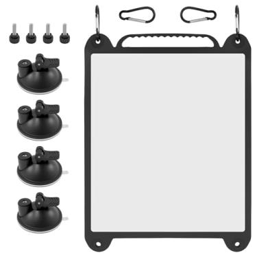 Imagem de ZY 85 capa de silicone para Starlink Mini mochila forte adsorvente capa de prato para janela de casa carro mochila (1, preto)