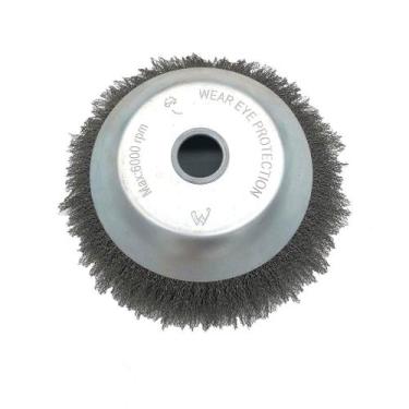 Imagem de Escova de roda de arame Timer que corta aço em espiral redonda 25,4x20