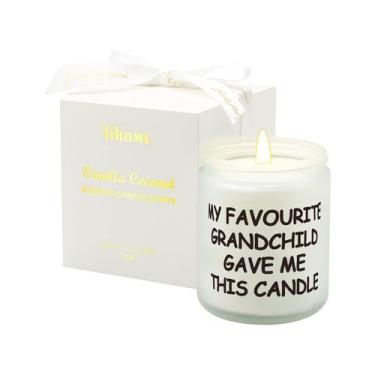 Imagem de Vela Lihome con aroma a Vainilla y Coco 198ml en Caja de Regalo