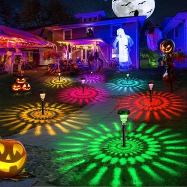 Imagem de Luzes de caminho solar ROOR RGB que mudam de cor IP67 à prova d'água
