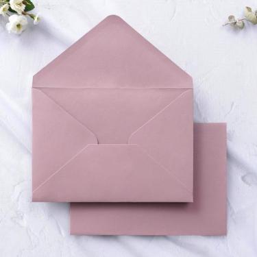 Imagem de Envelope Ponatia Matte Dusty Rose A7 13x19cm, pacote com 50