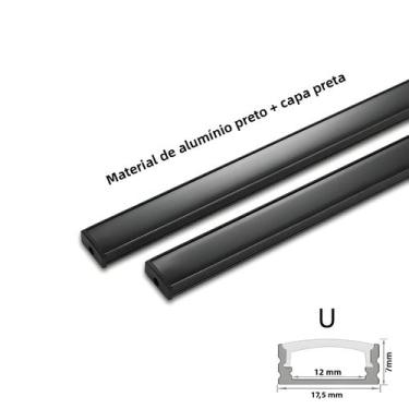 Imagem de Perfil De Alumínio LED Em Forma De U/V Para Suporte De Lâmpada De Barr