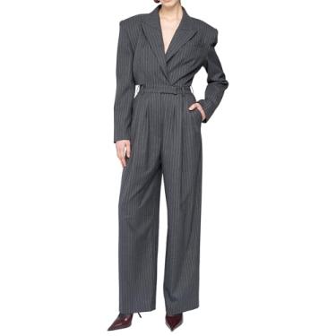 Imagem de Ronny Kobo Macacão feminino Michelle Ronny Kobo, Branco carvão, P