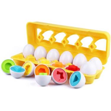 Imagem de Conjunto de ovos com combinação de cores TinaBless Learning Toy 18 mes