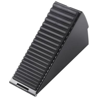 Imagem de Rolha de porta resistente de liga de zinco, altura de pop-up ajustável, sem necessidade de perfuração, suporte antiderrapante para uso em casa, escritório e armazém