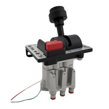 Imagem de Conjunto de válvula de controle de tomada de força para bomba basculante apto para caminhão basculante basculante interruptor de tomada de força PTO kit de ar de válvula dupla com kickout, substitui