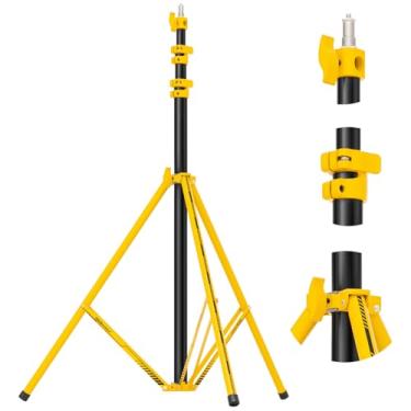 Imagem de AMBITFUL Suporte de luz de liga de alumínio fotográfico ajustável para refletores, softboxes, câmeras e flash (AMBITFUL GM280 amarelo)