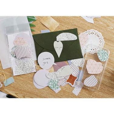 Imagem de 45 adesivos vintage para scrapbooking, adesivos decorativos retrô DIY para diário, envelope, agenda, scrapbook, decalques fortes