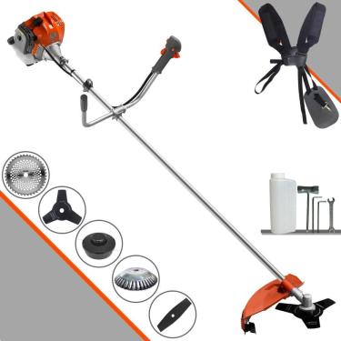 Imagem de Roçadeira RL520ACG2 Tekna À Gasolina 52cc 2HP 5 Em 1 Com Carretel + Faca 2 Pontas + Faca 3 Pontas + Faca 40 Dentes Vídea + Escova de Aço Circular