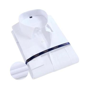 Imagem de Camisas Sociais Masculinas De Manga Longa Clássicas Para Escritório Em