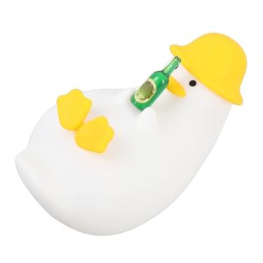 Imagem de aqxreight Lâmpada de Pato Divertida Multifuncional de Silicone Macio Fofo Pato LED Berçário Luz Noturna para Telefone de Quarto Proporcionando Uma Funcionalidade Tão Charmosa Solução Esta Noite