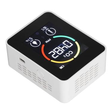 Imagem de KIMISS Monitor de Qualidade do Ar Semicondutor Detector de Co2 Com Sensor de Temperatura e Umidade-zn Mt03 para Casa, Estufas, la Tories (Branco)