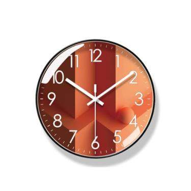 Imagem de Relógio de parede para sala de estar, relógio de parede nórdico, criativo para casa, quarto, silencioso, segundo relógio de quartzo, relógio de parede para quarto (A)