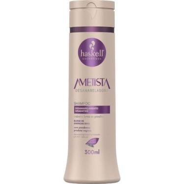 Imagem de Shampoo Ametista 300ML Haskell  Desamarelamento e brilho para cabelos 