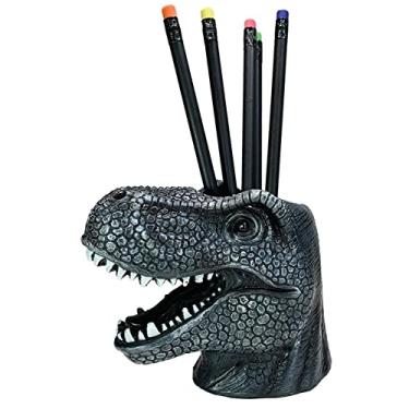 Imagem de Porta-lápis preto Streamline Impinged T-Rex