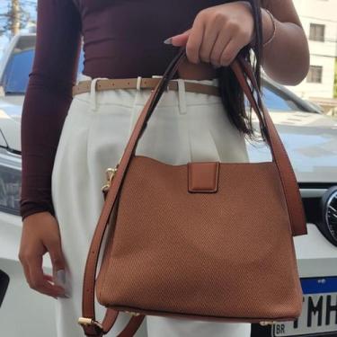 Imagem de Bolsa Feminina Pequena Alça de Mão Ombro Tiracolo Moderna - Bella Paul