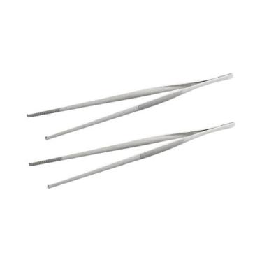 Imagem de Pinças De Cozinha Extra Longas Em Aço Inoxidável, Conjunto De 2, 3 Ou 