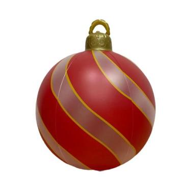 Imagem de Bola Inflável Gigante De Natal De 60cm Para Decoração De Jardim, Balão