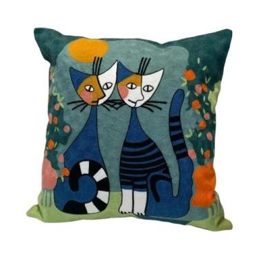 Imagem de Capa De Almofada Decorativa Abstrata Impressa Em 3D Picasso Para Sofá,