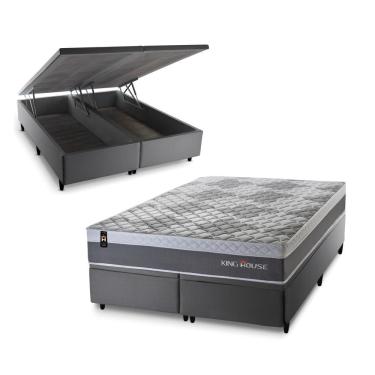 Imagem de Cama Box Baú Sheffield C/ Molas Ensacadas 193x203 King House