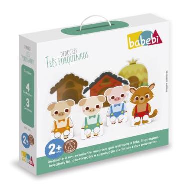 Imagem de Dedoches Três Porquinhos - Babebi - Brinquedo Educativo