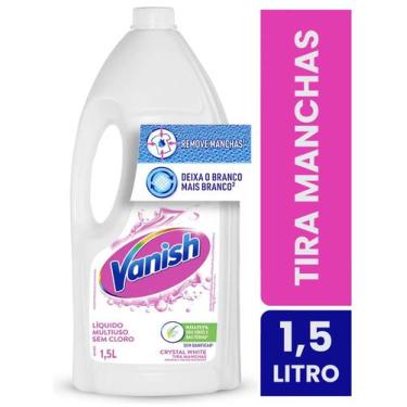 Imagem de Tira Manchas Vanish Líquido Sem Cloro Crystal White Para Roupas Branca