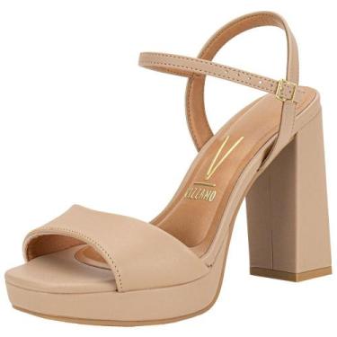 Imagem de Sandália feminina meia pata vizzano 6551100, Bege, 38