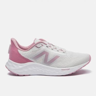 Imagem de Tênis New Balance Feminino Fresh Foam Arishiv4, 36, Cinza, Rosa