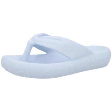 Imagem de Chinelo Feminino Conforto Casual Fácil Calce Usaflex, Azul jeans, 36