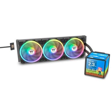 Imagem de Water Cooler Thermaltake Minecube 360 Ultra ARGB Sync, 360mm, Quad-LCD