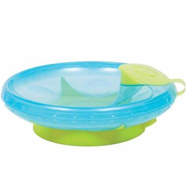Imagem de Pratinho Térmico com Ventosa - Refeição Bebê - 220ml - Azul - Buba - B
