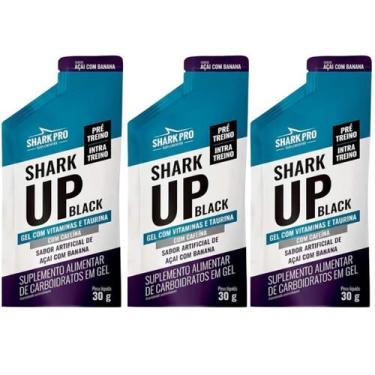 Imagem de Kit 3 Sache Shark-up Açai C Banana em Gel Energia e Foco 30g Shark Pro