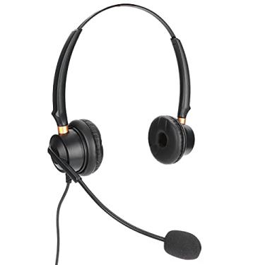 Imagem de Fone de ouvido binaural, fone de ouvido de escritório resistente giratório para negócios para comunicação