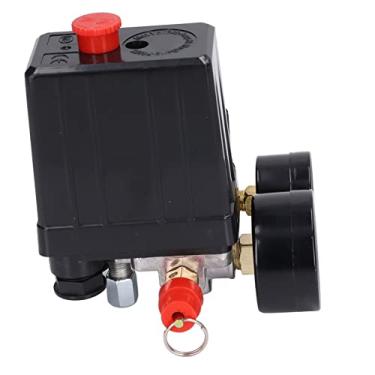 Imagem de Válvula de compressor de ar, interruptor de controle de pressão de 1/4" 220V 380V para substituição